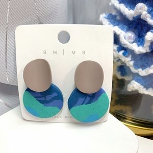 Handmade clay earrings